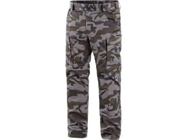 Obrázek z Kalhoty CXS CAMO, pánské, maskáčové, s odepínacími nohavicemi 