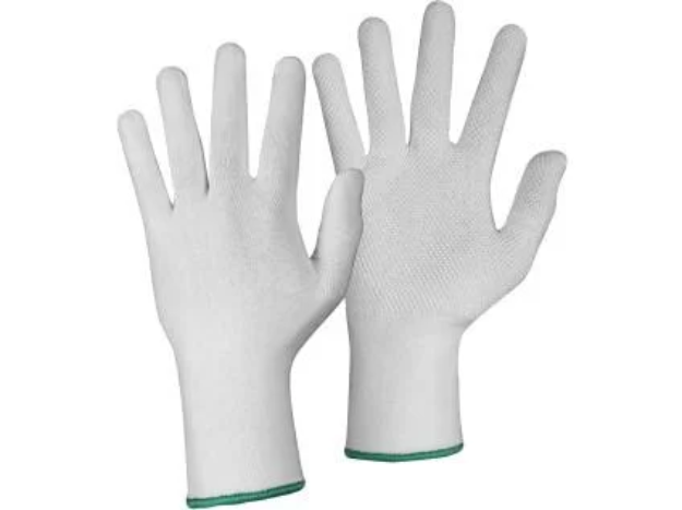 Obrázek z Rukavice CXS TEWI, textilní s PVC terčíky, bílé 