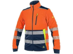 Obrázek z Bunda CXS BENSON, výstražná, softshell, pánská, oranžovo-modrá 