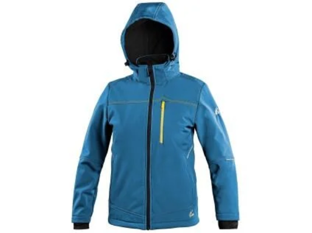Obrázek z Bunda CXS STRETCH, dětská, softshell, středně modrá 