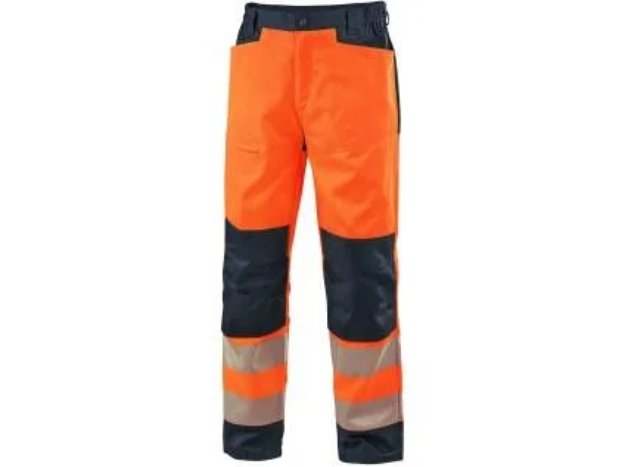 Obrázek z Kalhoty CXS HALIFAX, pánské, výstražné se síťovinou, oranžovo-modré 