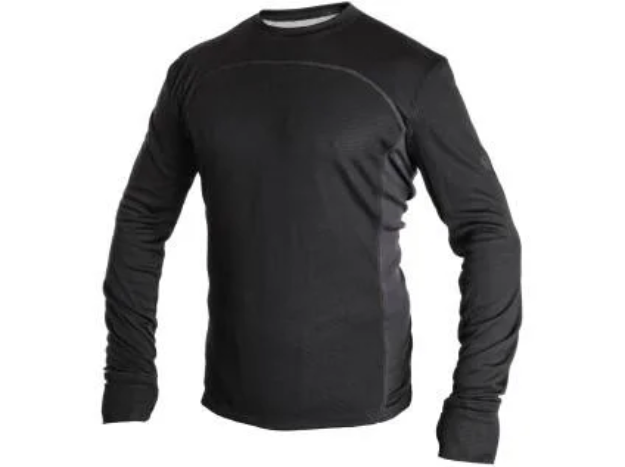 Obrázek z Tričko CXS COOLDRY, funkční, dlouhý rukáv, pánské, černo-tmavě šedé 