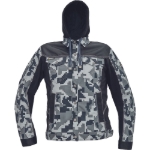 Obrázek z Cerva NEURUM CAMOUFLAGE Pracovní bunda s kapucí antracit 