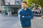Obrázek z Daiber JN 756 Pánská mikina s kapucí grey 