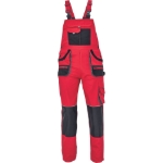 Obrázek z FF CARL BE-01-004 Pracovní kalhoty s laclem červené 