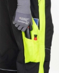 Obrázek z ARDON NEON Pracovní kalhoty s laclem černo-žluté prodloužené 