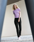 Obrázek z Dámské elastické kalhoty ARDON®ALDRI RELAXED černá 
