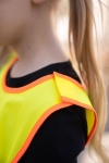 Obrázek z Korntex FUN Dětská bezpečnostní vesta hi vis yellow/​moose 