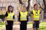 Obrázek z Korntex FUN Dětská bezpečnostní vesta hi vis yellow/​moose 