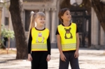 Obrázek z Korntex FUN Dětská bezpečnostní vesta hi vis yellow/​moose 