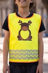 Obrázek z Korntex FUN Dětská bezpečnostní vesta hi vis yellow/​moose 