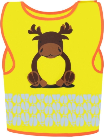 Obrázek Korntex FUN Dětská bezpečnostní vesta hi vis yellow/​moose