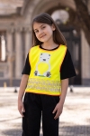 Obrázek z Korntex FUN Dětská bezpečnostní vesta hi vis yellow/​polar bear 