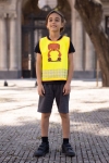 Obrázek z Korntex FUN Dětská bezpečnostní vesta hi vis yellow/​dog 