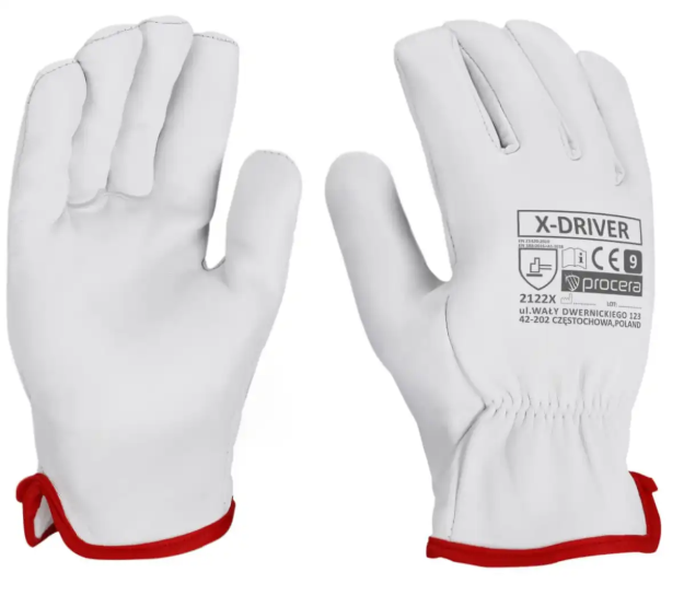 Obrázek z Procera X-DRIVER Pracovní celokožené rukavice 