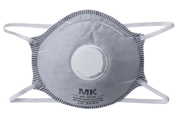 Obrázek z ARDON® AP81001CV Respirátor tvarovaný FFP2 s ventilkem a předfiltrem s aktivním uhlím 10 KS 