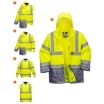 Obrázek z PORTWEST EXECUTIVE 5v1 S768 / Reflexní HI-VIS bunda 5v1 - HV žlutá/šedá 